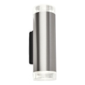 Brilo - LED Екстериорен аплик 2xGU10/4,7W/230V IP44 4000K матов хром