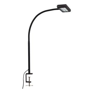 Brilo - LED Гъвкава настолна лампа с щипка TRASNA LED/7,5W/230V черен