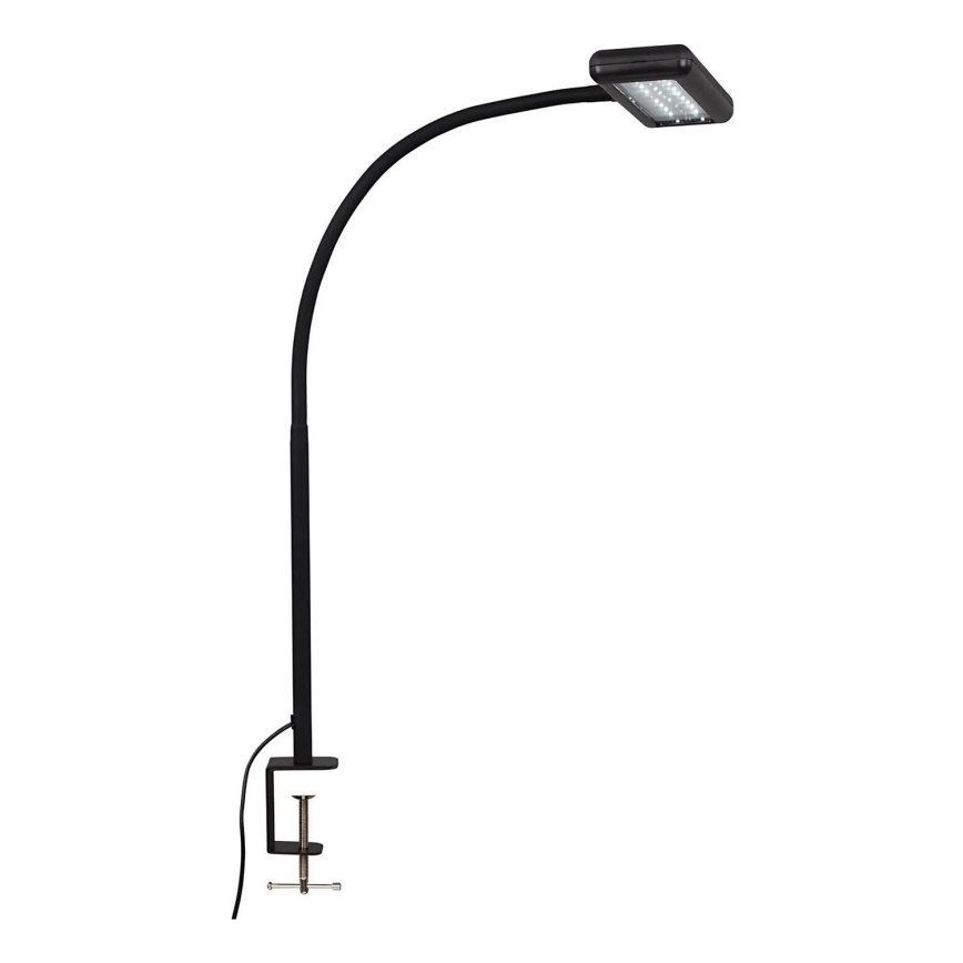 Brilo - LED Гъвкава настолна лампа с щипка TRASNA LED/7,5W/230V черен