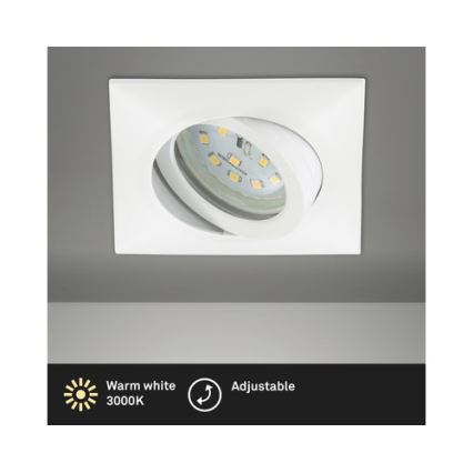 Brilo - LED Лампа за вграждане в баня LED/5W/230V IP23 бял