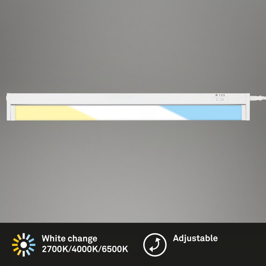 Brilo - LED осветително тяло за монтаж под кухненски шкаф LED/6W/230V 2700/4000/6500K 54,5 cm бяло