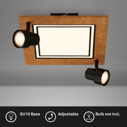 Brilo - LED Плафониера LED/12W/230V + 2xGU10/9W 3000K