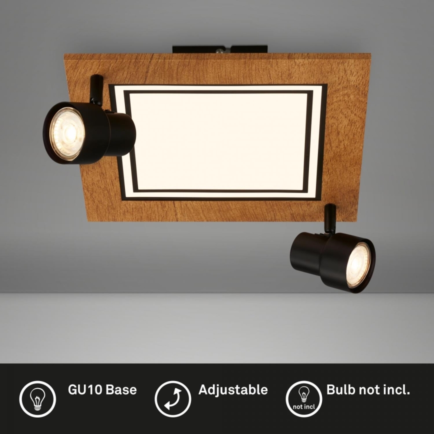 Brilo - LED Плафониера LED/12W/230V + 2xGU10/9W 3000K