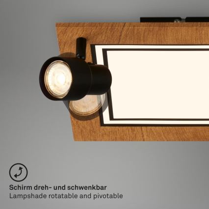 Brilo - LED Плафониера LED/12W/230V + 2xGU10/9W 3000K