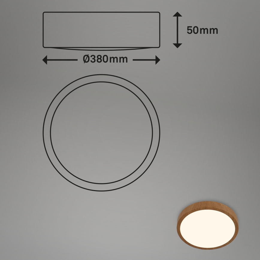 Brilo - LED Плафониера RUNA LED/24W/230V