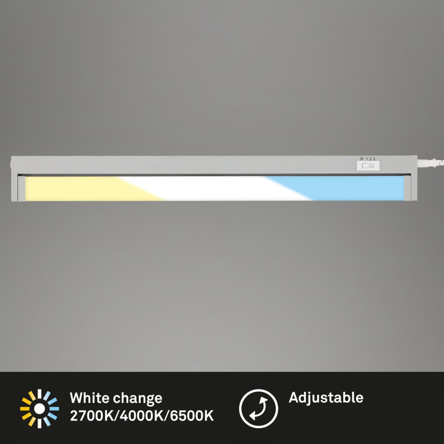 Brilo - LED подшкафно осветително тяло LED/6W/230V 2700/4000/6500K 54,5 см сребристо