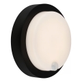 Brilo - LED презареждаемо външно стеннo осветително тяло със сензор LED/4W/5V 4400 mAh IP44 черно