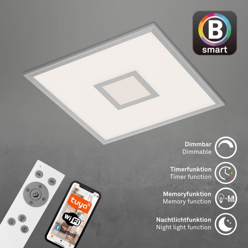 Brilo - LED RGB Димируем плафон CENTRO LED/24W/230V 2700-6500K Wi-Fi Tuya + дистанционно управление