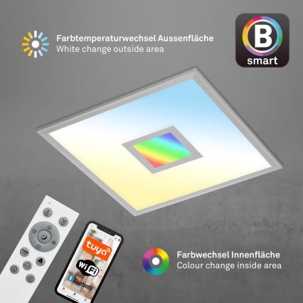Brilo - LED RGB Димируем плафон CENTRO LED/24W/230V 2700-6500K Wi-Fi Tuya + дистанционно управление