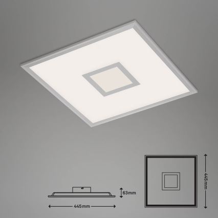 Brilo - LED RGB Димируем плафон CENTRO LED/24W/230V 2700-6500K Wi-Fi Tuya + дистанционно управление