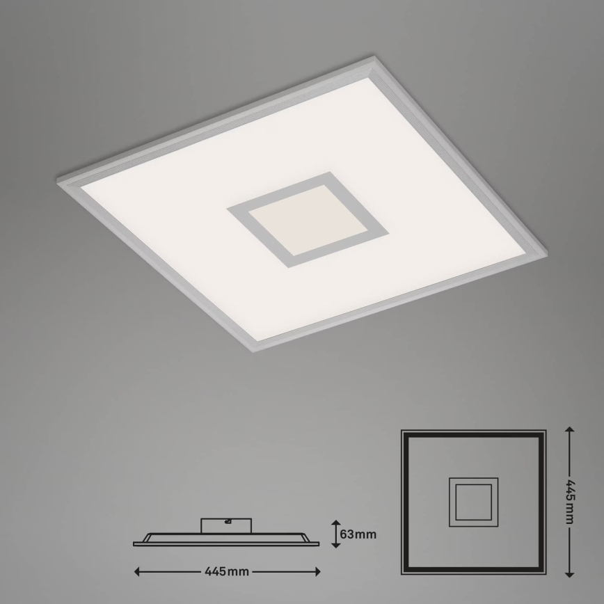 Brilo - LED RGB Димируем плафон CENTRO LED/24W/230V 2700-6500K Wi-Fi Tuya + дистанционно управление