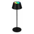 Brilo - LED RGB димируема презареждаема сензорна външна настолна лампа KIKI LED/2,6W/5V IP44 2600 mAh черна