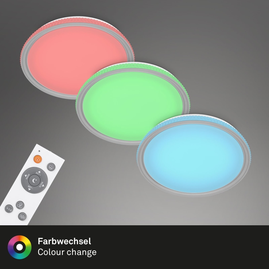 Brilo - LED RGB димируема таванна лампа LED/40W/230V 3000-6500K + дистанционно управление