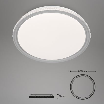 Brilo - LED RGB димируема таванна лампа LED/40W/230V 3000-6500K + дистанционно управление