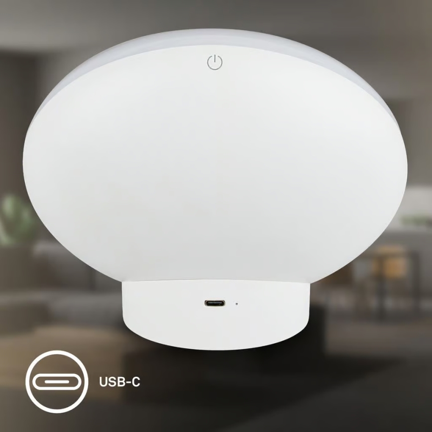 Brilo - LED RGBIC димируема настолна лампа TARA LED/6W/230V 3000-6500K бяла + дистанционно управление