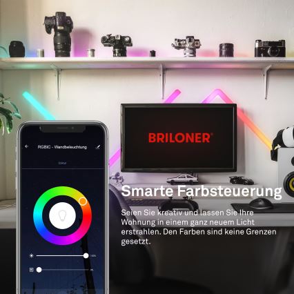 Brilo - LED RGBIC Регулируема светлинна лента Smart LED/24W/230V Wi-Fi Tuya