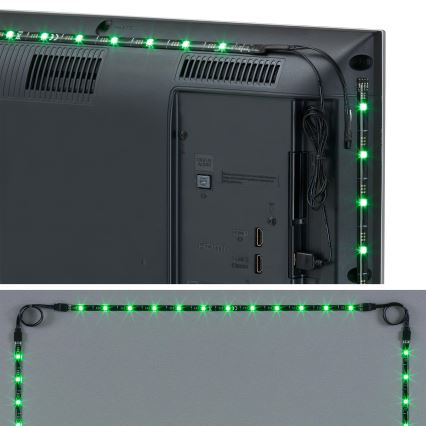 Brilo - LED RGBW регулируема лента за телевизор 3м LED/2,5W/USB + дистанционно управление