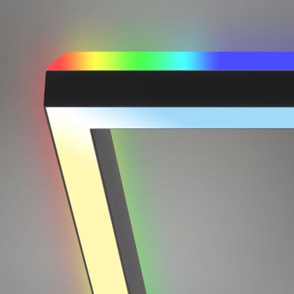 Brilo - LED RGBW Димируем полилей за повърхностен монтаж FRAME 2xLED/17W/230V 2700-6500K + дистанционно управление