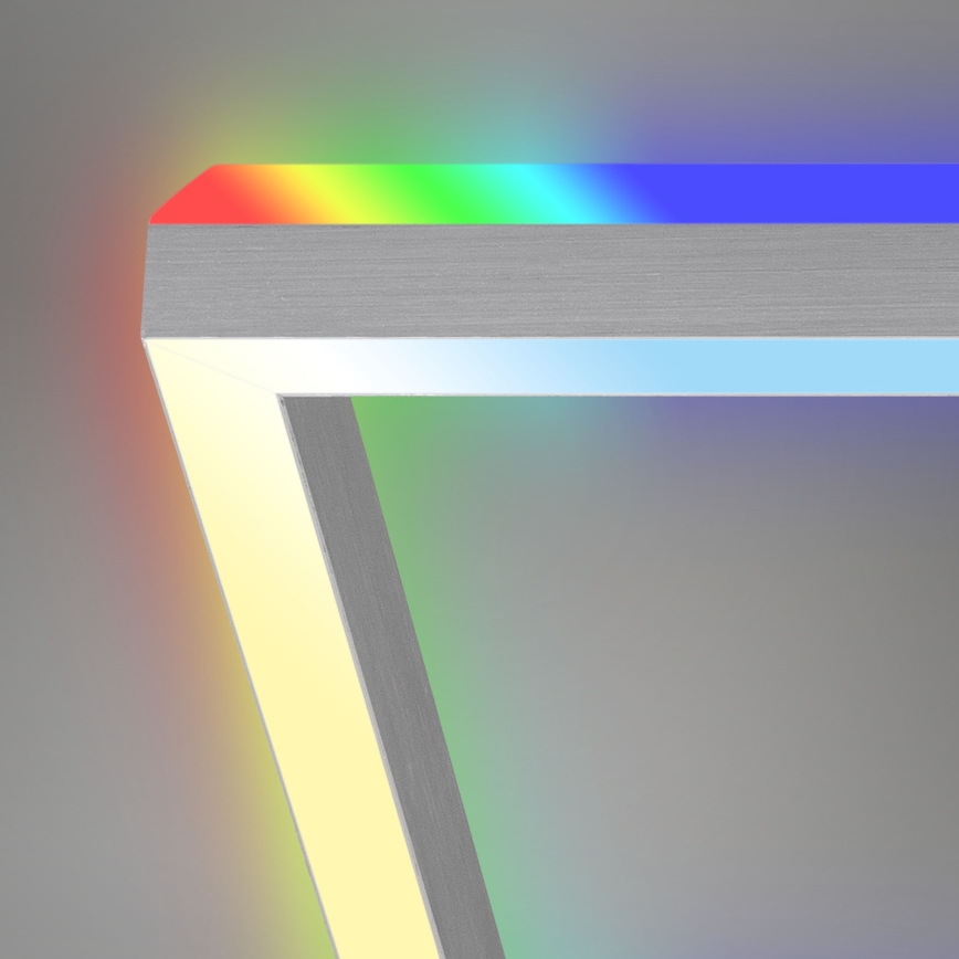 Brilo - LED RGBW Димируем полилей за повърхностен монтаж FRAME 2xLED/17W/230V 2700-6500K + дистанционно управление