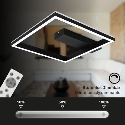 Brilo - LED RGBW Димируем полилей за повърхностен монтаж FRAME LED/18W/230V 2700-6500K + дистанционно управление