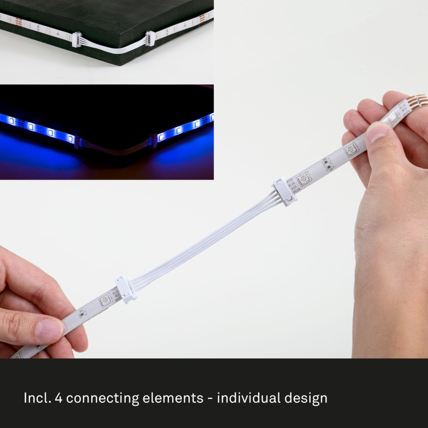 Brilo - LED RGBW Димируема лента 6,5 м LED/24W/230V + дистанционно управление