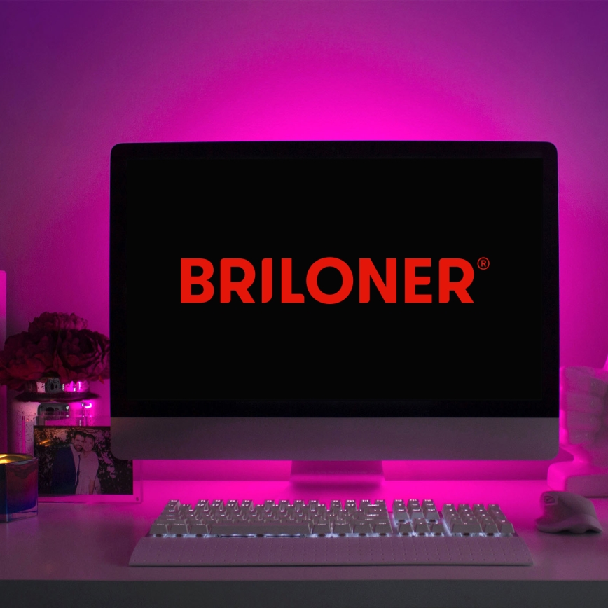 Brilo - LED RGBW Димируема лента MUSIC 6,6 м LED/7,5W/USB Wi-Fi Tuya