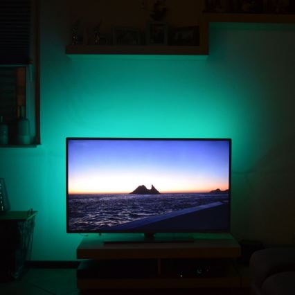 Brilo - LED RGBW Димируема лента Ø TV 3 м LED/2,5W/USB + дистанционно управление