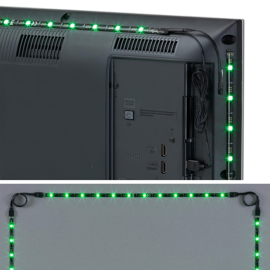 Brilo - LED RGBW Димируема лента Ø TV 3 м LED/2,5W/USB + дистанционно управление