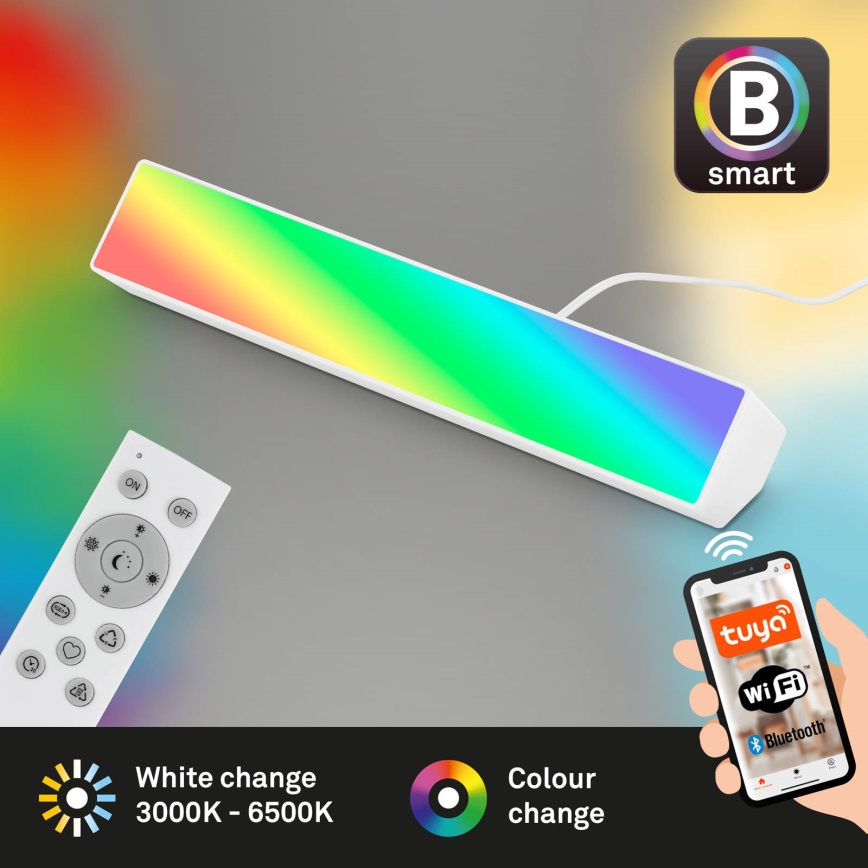 Brilo - LED RGBW Димируема настолна лампа LED/9W/230V 3000-6500K Wi-Fi Tuya + дистанционно управление
