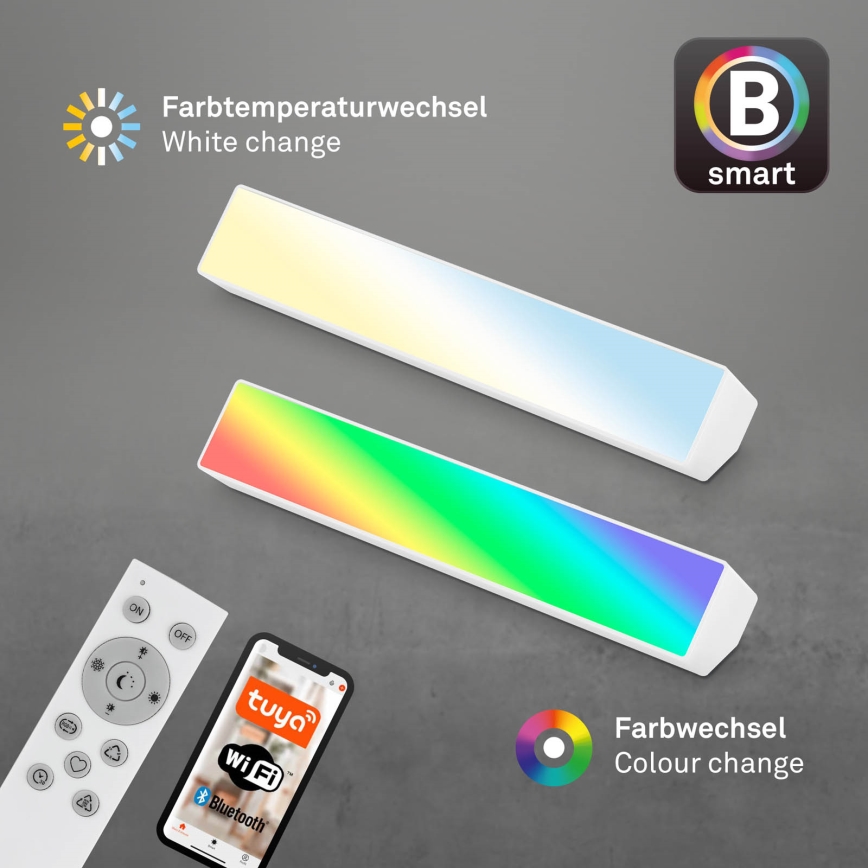 Brilo - LED RGBW Димируема настолна лампа LED/9W/230V 3000-6500K Wi-Fi Tuya + дистанционно управление