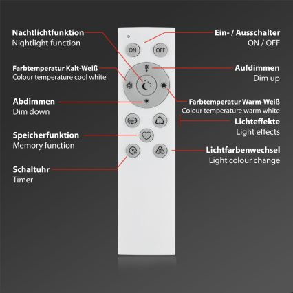 Brilo - LED RGBW Димируема настолна лампа LED/9W/230V 3000-6500K Wi-Fi Tuya + дистанционно управление
