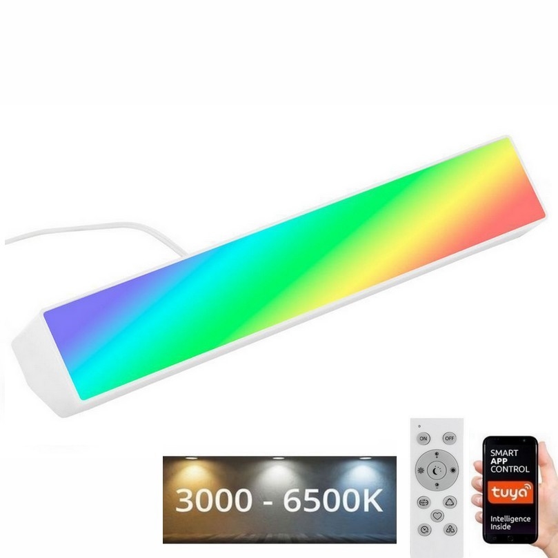 Brilo - LED RGBW Димируема настолна лампа LED/9W/230V 3000-6500K Wi-Fi Tuya + дистанционно управление