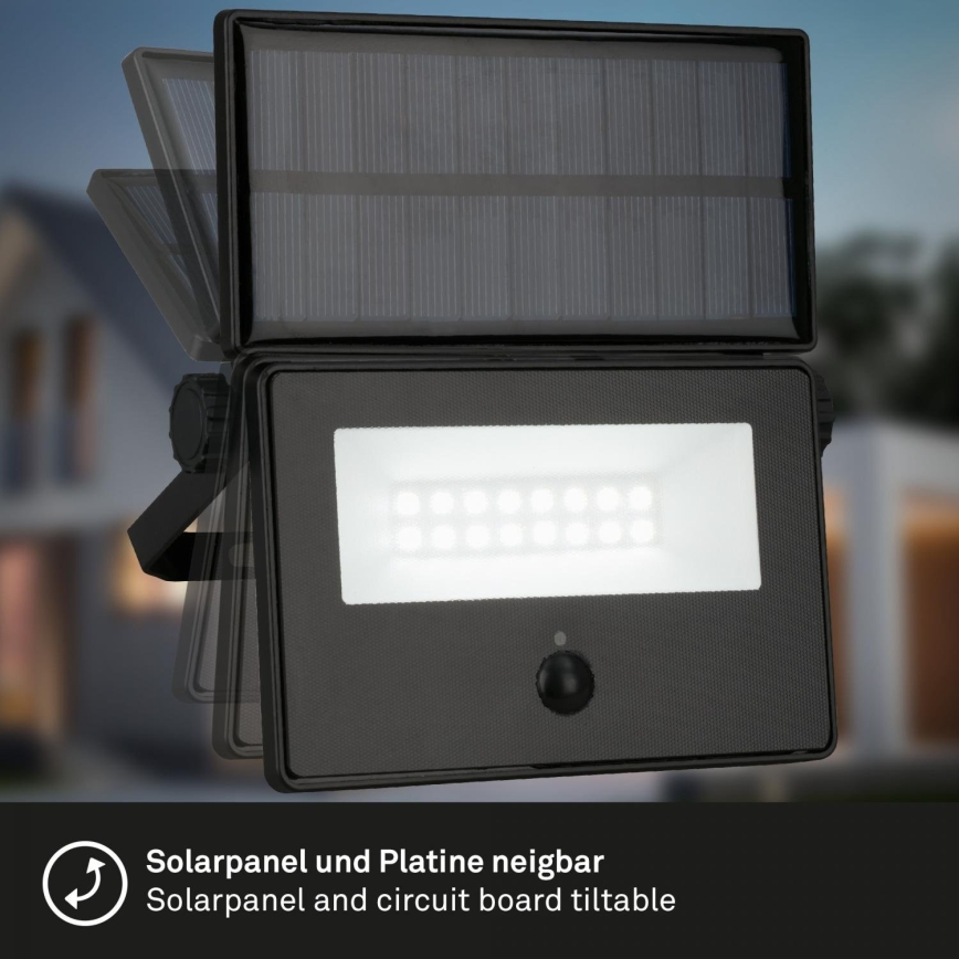 Brilo - LED соларен прожектор със сензор LED/5W/5,5V IP54 1200 mAh