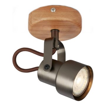 Brilo - LED спот TAHUN 1xGU10/5W/230V кафяво