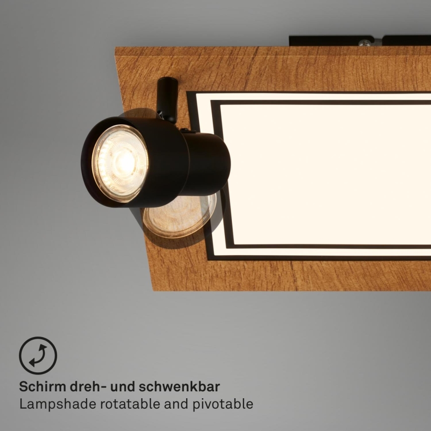 Brilo - LED таванно осветително тяло LED/12W/230V + 2xGU10/9W 3000K
