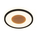 Brilo - LED таванно осветително тяло SUFIT WOOD LED/18W/230V 3000K Ø 29 см