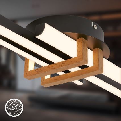 Brilo - LED таванно осветително тяло TINKA LED/21W/230V 3000K черно