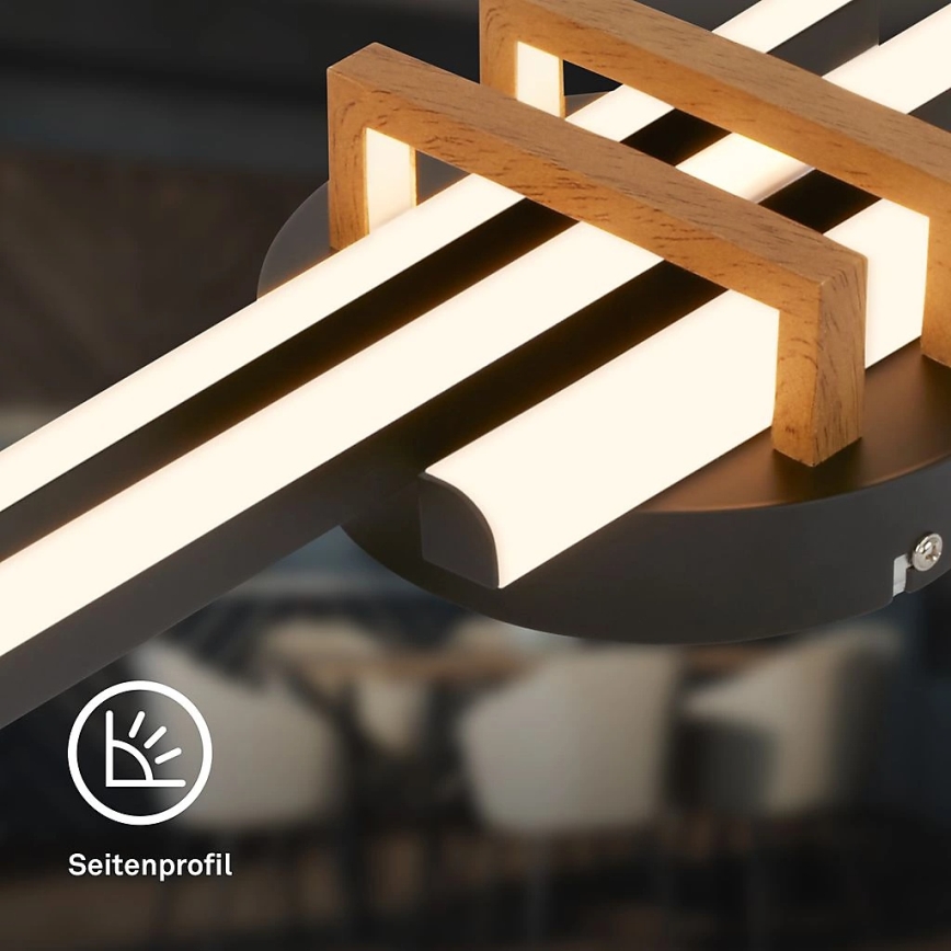 Brilo - LED таванно осветително тяло TINKA LED/21W/230V 3000K черно