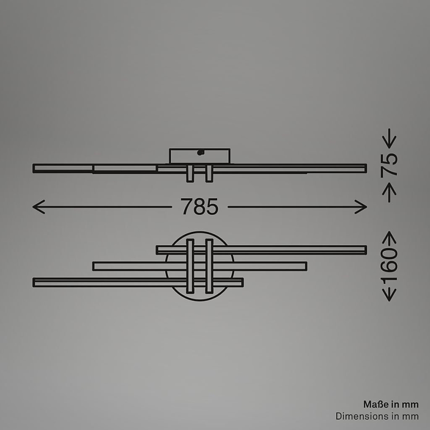 Brilo - LED таванно осветително тяло TINKA LED/21W/230V 3000K медно
