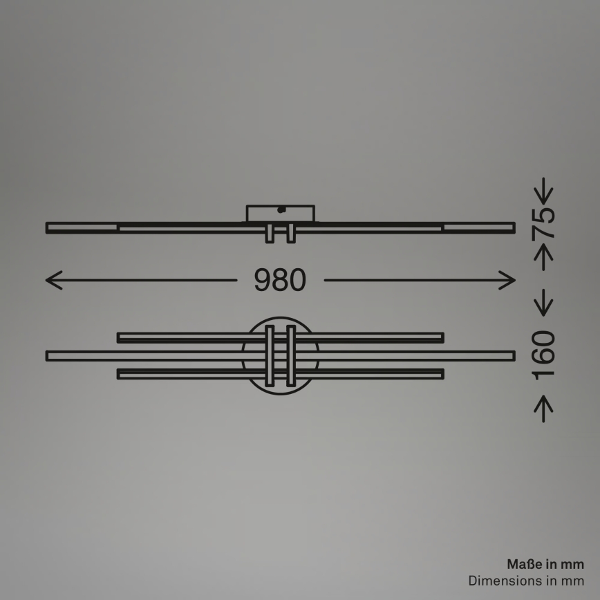 Brilo - LED таванно осветително тяло TINKA LED/30W/230V 3000K медно