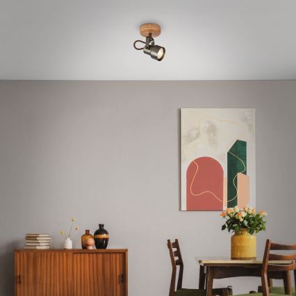 Brilo - LED точково осветително тяло TAHUN 1xGU10/5W/230V 3000K кафяво