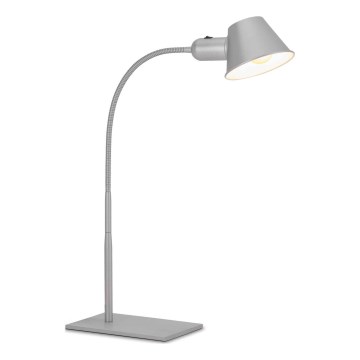 Brilo - Настолна лампа 1xE27/10W/230V матов хром