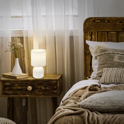 Brilo - Настолна лампа INO 1xE14/10W/230V бяла