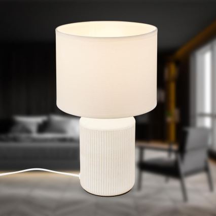 Brilo - Настолна лампа INO 1xE14/10W/230V бяла