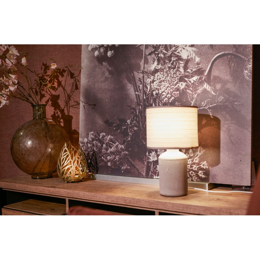 Brilo - Настолна лампа INO 1xE14/10W/230V бяла