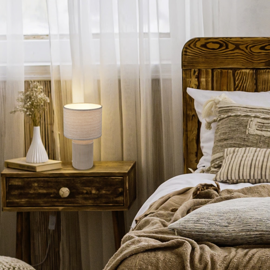 Brilo - Настолна лампа INO 1xE14/10W/230V бяла