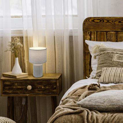 Brilo - Настолна лампа INO 1xE14/10W/230V сива