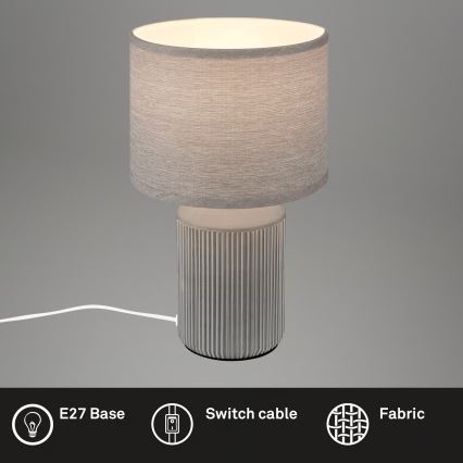 Brilo - Настолна лампа INO 1xE14/10W/230V сива