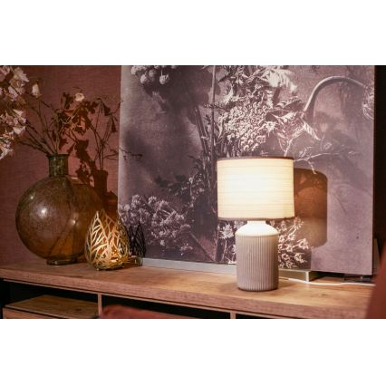 Brilo - Настолна лампа INO 1xE14/10W/230V кафява