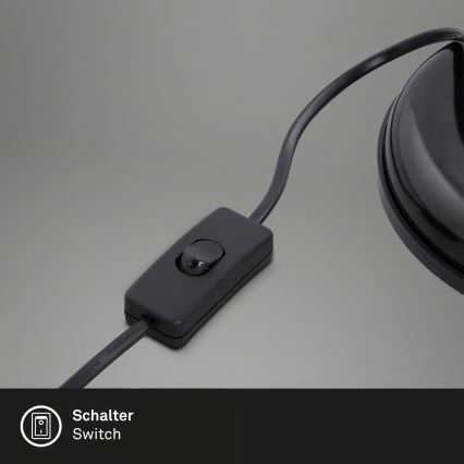 Brilo - Настолна лампа PIXA 1xE14/25W/230V черна